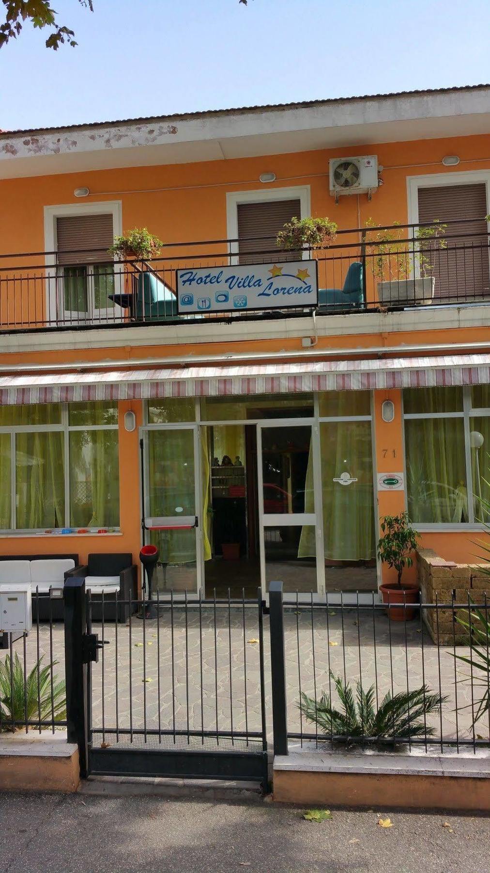 Hotel Villa Lorena Римини Экстерьер фото