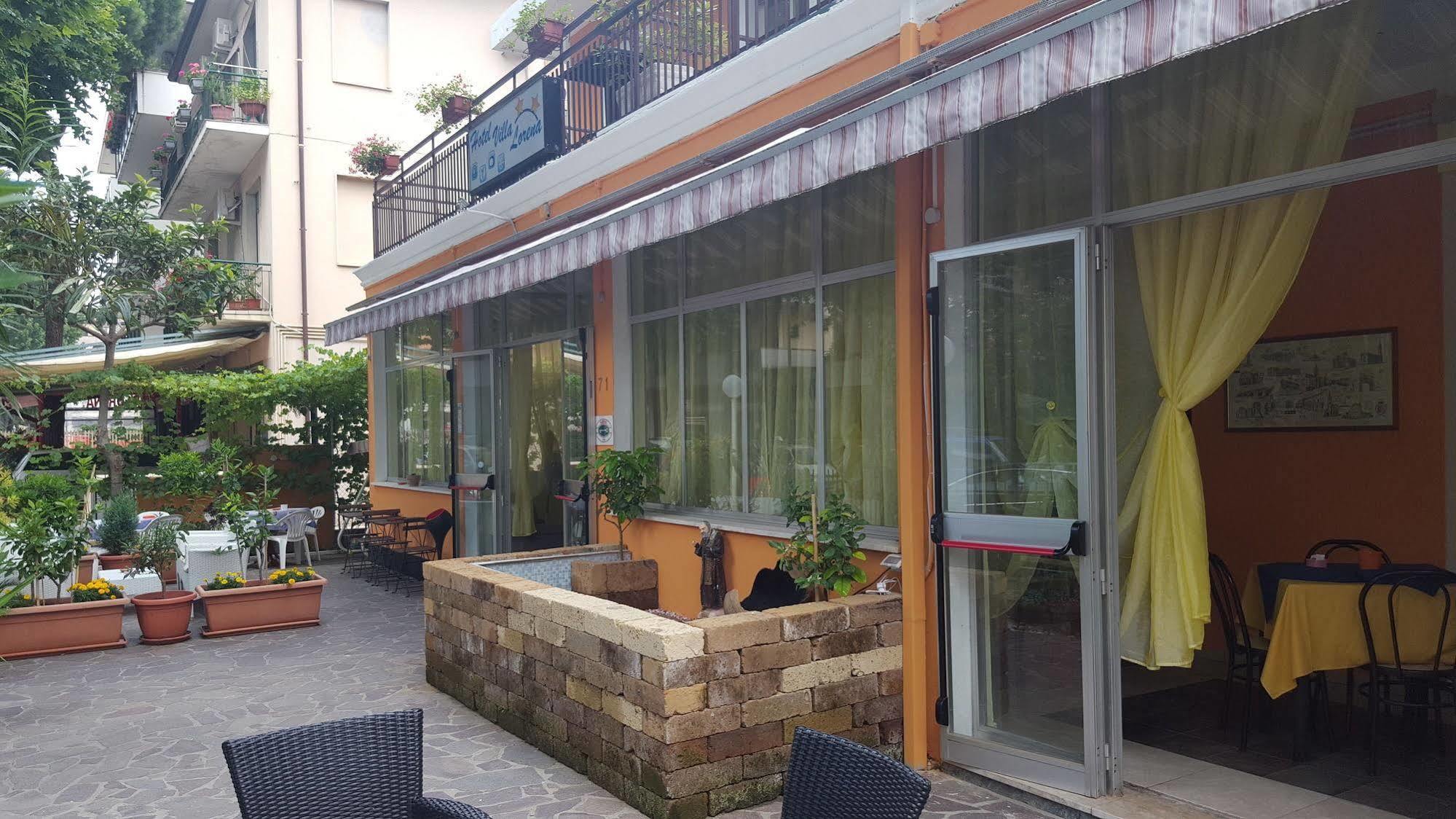 Hotel Villa Lorena Римини Экстерьер фото